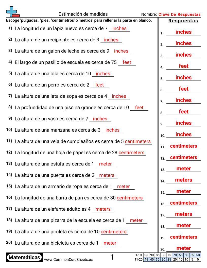 Ejercicios  de medición - estimacion-de-medidas-problemas-de-palabras worksheet