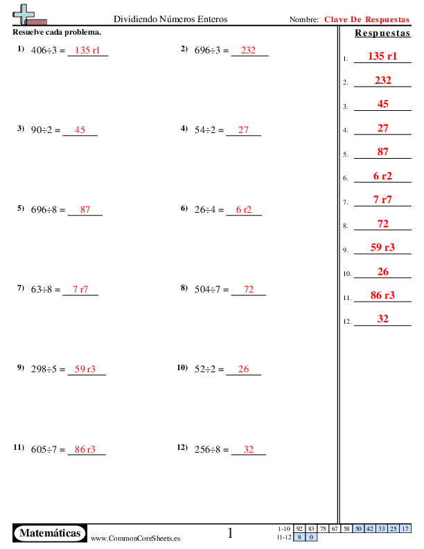  - division-horizontal worksheet