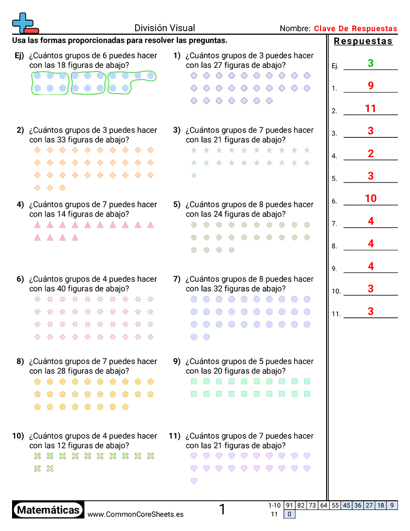 Ejercicios  de división - sin-residuo worksheet